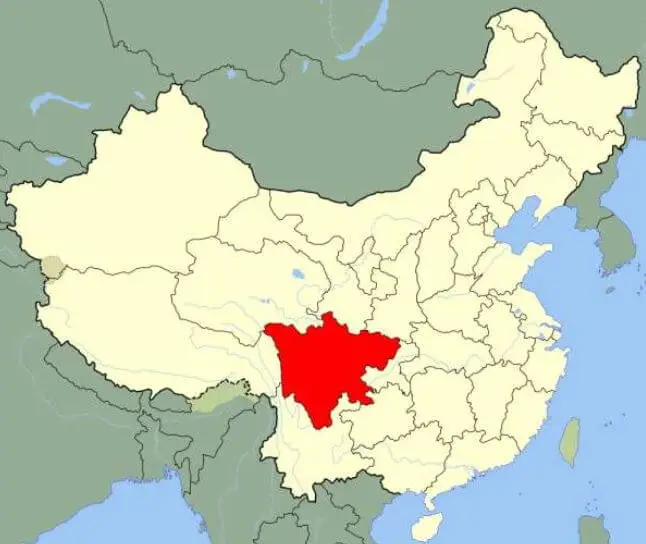 중국-쓰촨성-위치